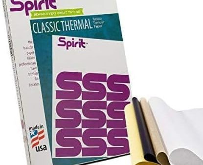 Generico Papel de transferencia de plantillas Spirit para tatuaje Repro FX classic thermal 15 hojas