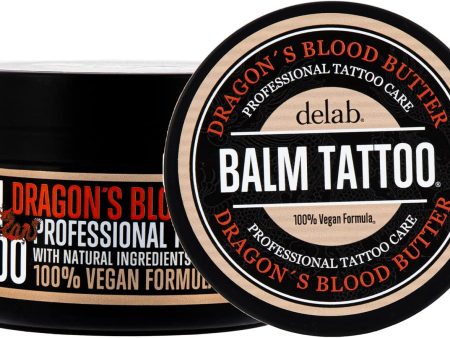 Balm Tattoo Dragon's Blood - Manteca vegana hidratante para durante y después de tatuarse, estrecha los poros para evitar que los colores se desvanezcan
