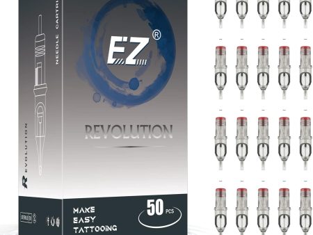 EZ Agujas para Cartuchos de Tatuaje Surtidos - 50piezas #10 Mixto (7RM 9RM 11RM 13RM 15RM)